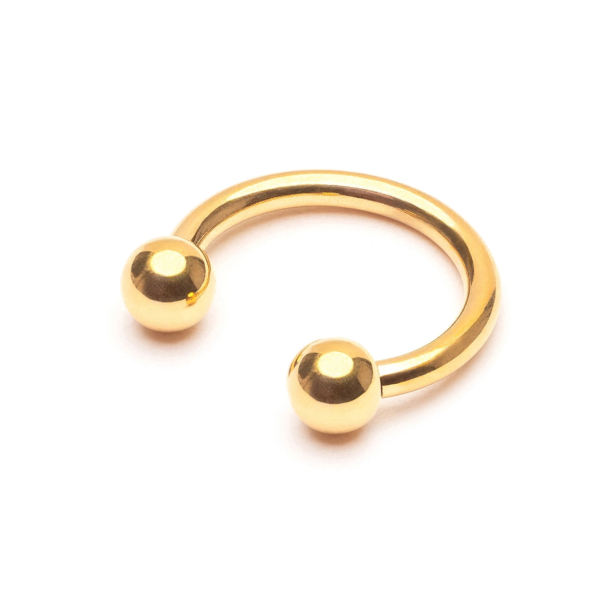 Septum pirsing zlatne boje